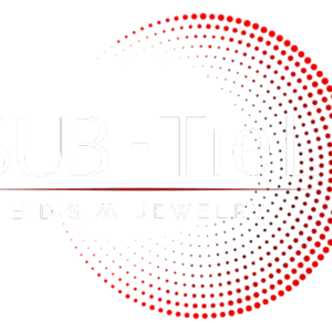 sub tiel bdsm jewelry logo witte letter