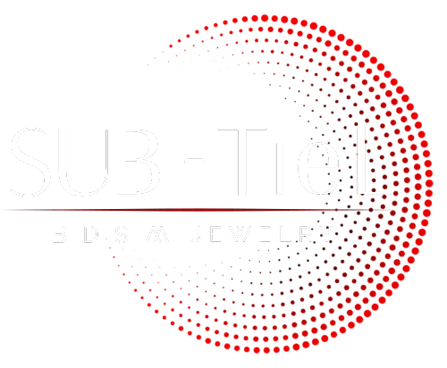 sub tiel bdsm jewelry logo witte letter